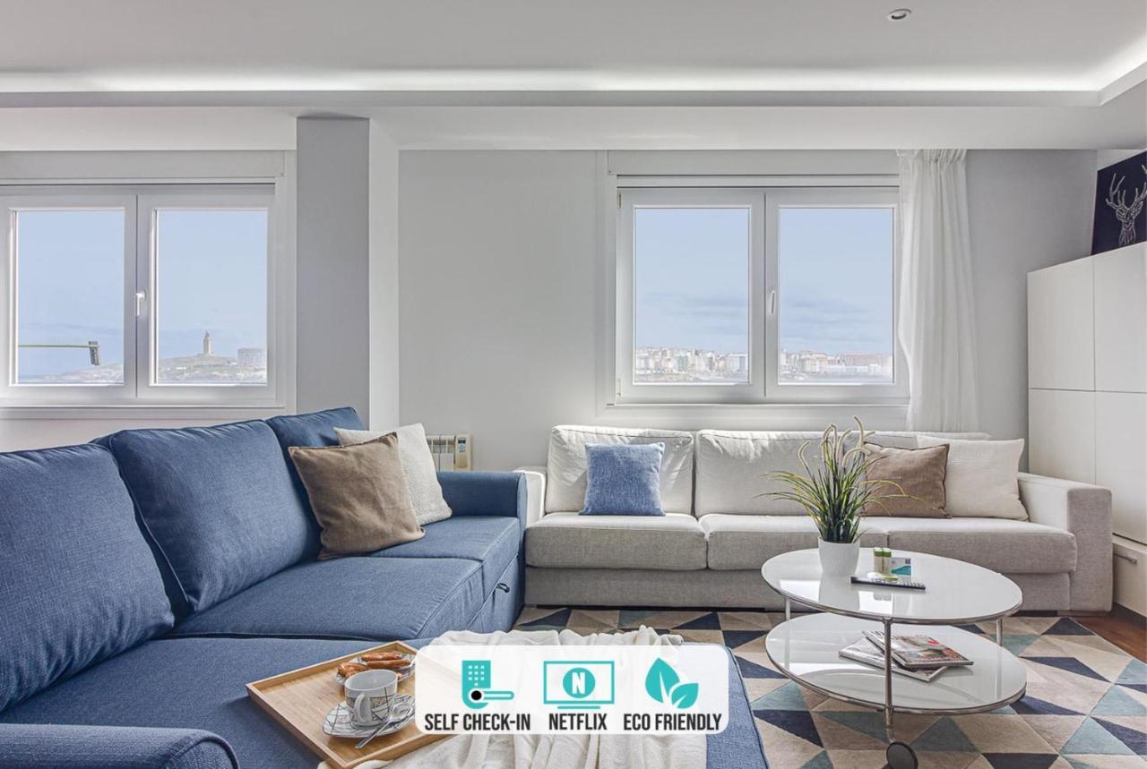 Riazor Ocean View Apartment A Coruña Buitenkant foto